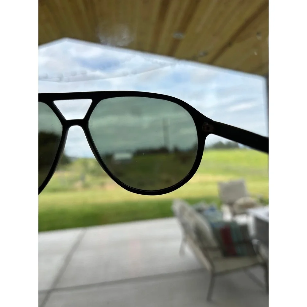 Smith Mt Whitney L Sunglasses Vintage Black Aviator‎ Sunglasses